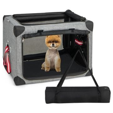 Dog cage, size M, 3 doors, 66.04 × 45.72 × 45.72 cm