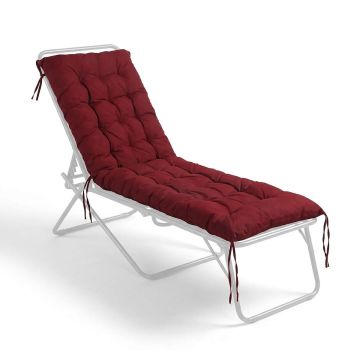 Sola spilvens Relaxdays, 1 gab, Sarkana, 160 × 50 cm