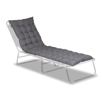 Sola spilvens Relaxdays, Pelēka, 180 × 7 × 50 cm
