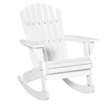 Садовое кресло-качалка Outsunny 77x94x97 см, белое