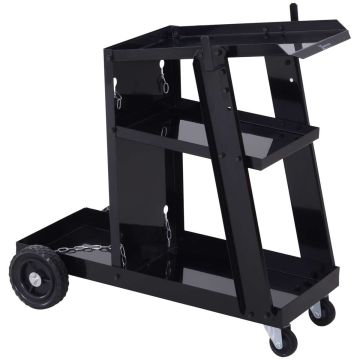 Тележка для сварки Durhand 71x39x70см, черного цвета