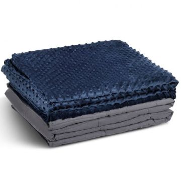 Weighted blanket, 5 layers, Blue/Grey, 152 × 203 cm