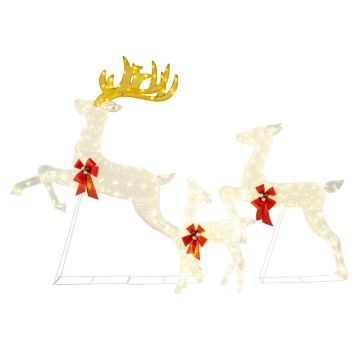 Lighting Christmas decoration, set of 3 deer
