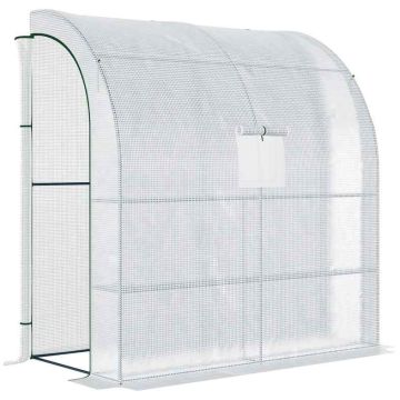 Siltumnīca Outsunny 200x100x215cm., balta