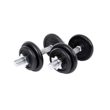 Hanteļu komplekts 2x40 kg, melns