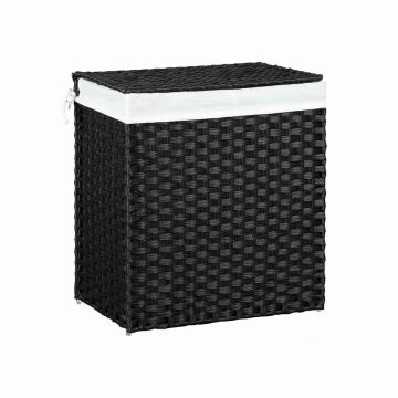 Veļas grozs 110 l, melns