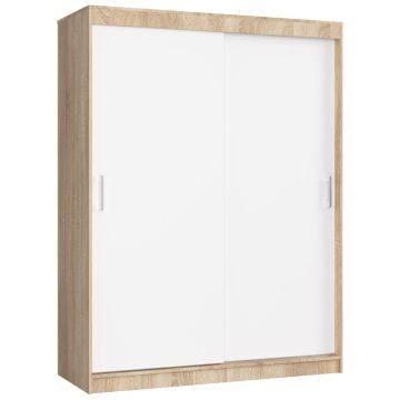 Skapis NORE CLP Mono 150, ozols/balts