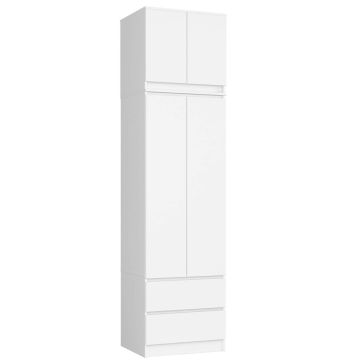 Skapis NORE Star S60 ar mezonīniem, balts