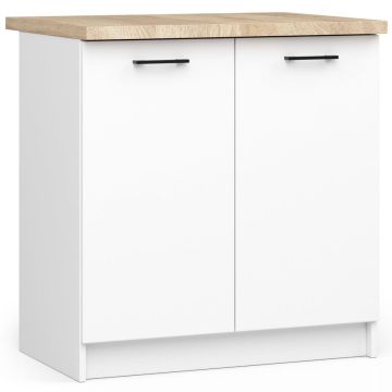 Virtuves skapītis NORE Oliwia S80 2D, balts