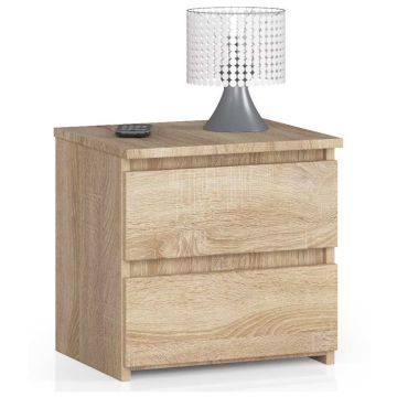 Naktsskapītis NORE CL2 40 cm, ozolkoka krāsā