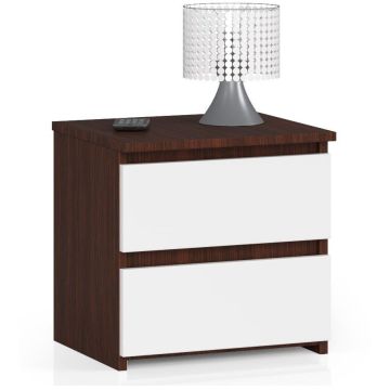Naktsskapītis NORE CL2 40 cm., tumši brūns/balts