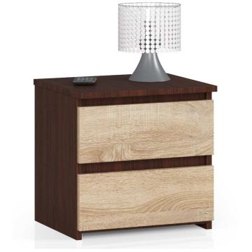 Naktsskapītis NORE CL2 40 cm., tumši brūns/ozola krāsā