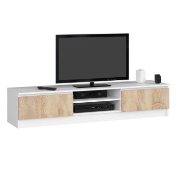 TV statīvs RTV K120, balts/ozols