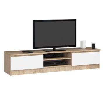 TV statīvs RTV K120, ozols/balts