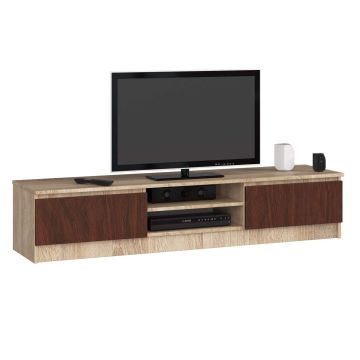 TV statīvs RTV K120, tumši brūns/ozola krāsā