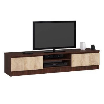 TV statīvs RTV K120, tumši brūns/ozola krāsā