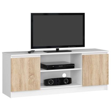 TV statīvs RTV K120, balts/ozols