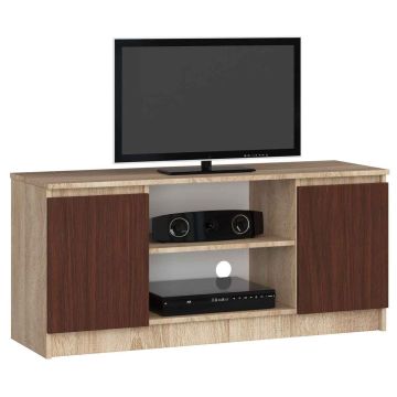 TV statīvs RTV K120, tumši brūns/ozola krāsā