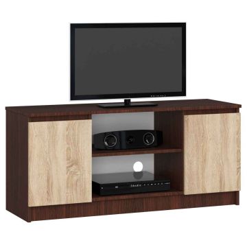 TV statīvs RTV K120, tumši brūns/ozola krāsā
