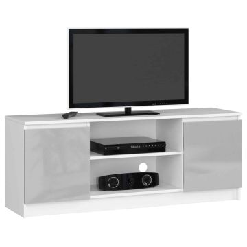 TV statīvs RTV K120, balts/gaiši pelēks