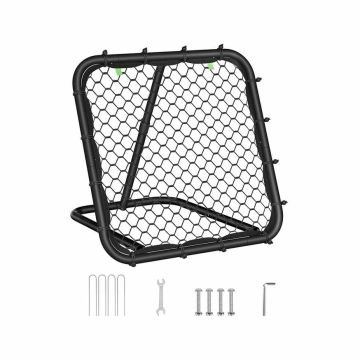 Bērnu futbola vārti 78,5x84,5x78,5 cm, melni