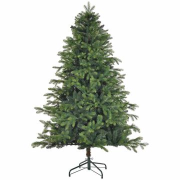 Ziemassvētku eglīte Homcom 122x122x180cm, zaļā krāsā