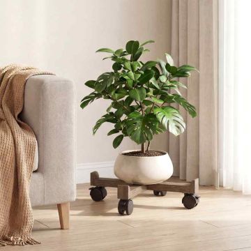Stool set, 5 pieces, Brown