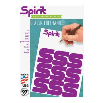 Бумага для переноса татуировок Spirit® Freehand, 100 листов