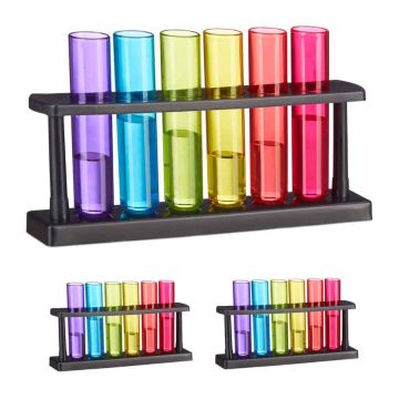 Glāžu komplekts Relaxdays 10048274.0, 18 gab., 40 ml, 23,5 × 13 × 4 cm