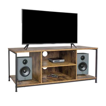 Тумба под телевизор Relaxdays, 4 открытые секции, 120 × 50 × 40 см