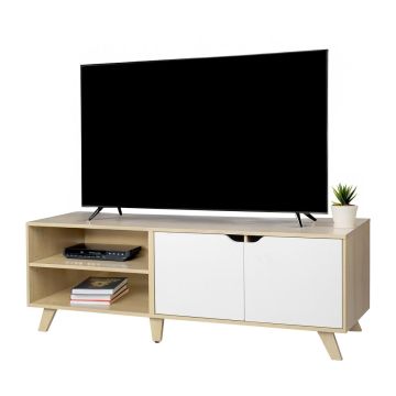Тумба под телевизор Relaxdays, 6 отделений, 140 × 50 × 40 см