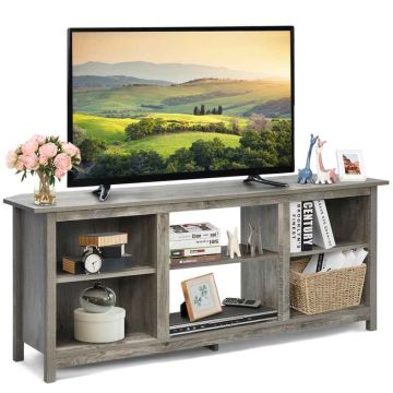 TV stand, with space for electric fireplace, 147.32 × 60.96 × 40.64 cm