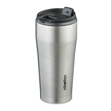 Ceļojumu termokrūze Relaxdays, 400 ml, Ø 8,5 × 18,5 cm
