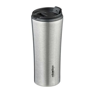 Ceļojumu termokrūze Relaxdays, 400 ml, Ø 8,5 × 20 cm