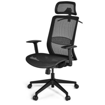 Mesh office chair, With adjustable lumbar support, 68 × 67 × 114–124 cm