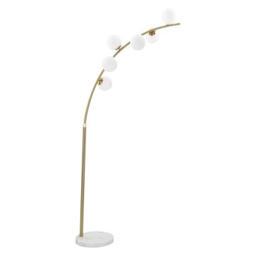Stāvlampa Glamy Arc, 6 gaismas avoti, 130 × 220 × 45 cm