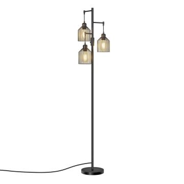 Stāvlampa VASAGLE, 3 E27 ligzdas, Melna, 29 × 176,5 × 32 cm