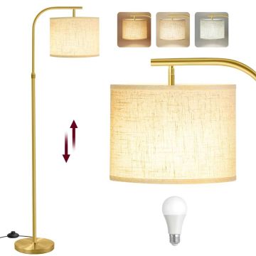VASAGLE lokveida stāvlampa