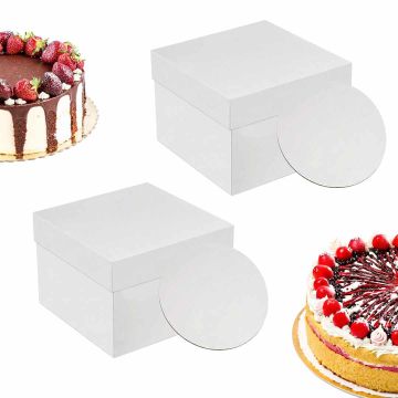Tortes kaste Relaxdays, 2 gab, 30 × 30 × 30 cm
