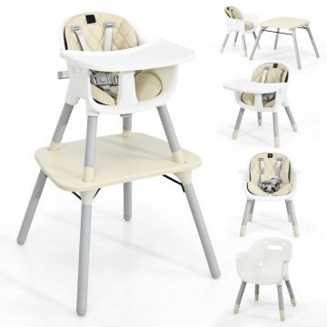 Transformable high chair, 5 in 1, Grey/Sand, 59 × 61 × 93 cm