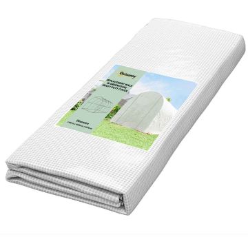 Покрытие для туннельной теплицы, 8 окон, с дверью, 400 × 200 × 200 см