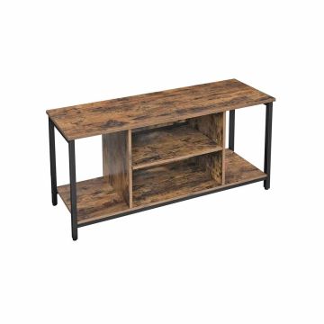 TV skapītis ar atvērtiem nodalījumiem LTV39BX 110 x 40 x 50 cm, tumši brūns