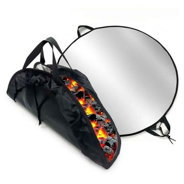 Ugunsizturīgs grila paklājs Relaxdays 10052541_652, Ø 100 × 1,5 mm