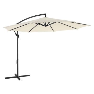Konsoles lietussargs Ø 300 cm, bēšs