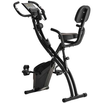 Trenažieru velosipēds Homcom 105x48x118cm, melnas krāsas