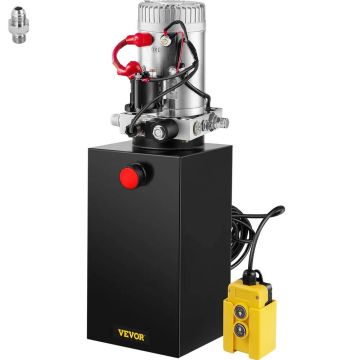 Vienkāršas darbības hidrauliskais sūknis 9,5 L 12V piekabes remontam