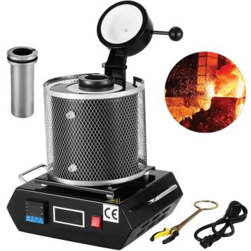 Цифровая печь для плавки золота, 1 кг, 1350 Вт, 1150 ℃