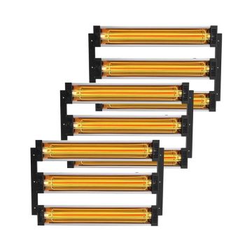 3x infrasarkanais sildītājs, 3 kW, lampa