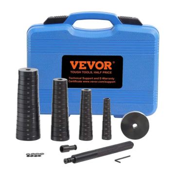 52 daļu gultņu, blīvju un bukses montāžas instrumentu komplekts, 18–74 mm