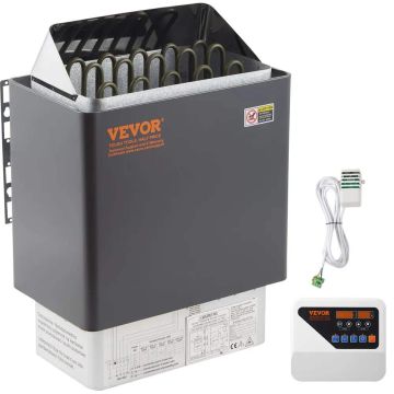 Elektriskā sausās apkures pirts krāsns no nerūsējošā tērauda 9 kW